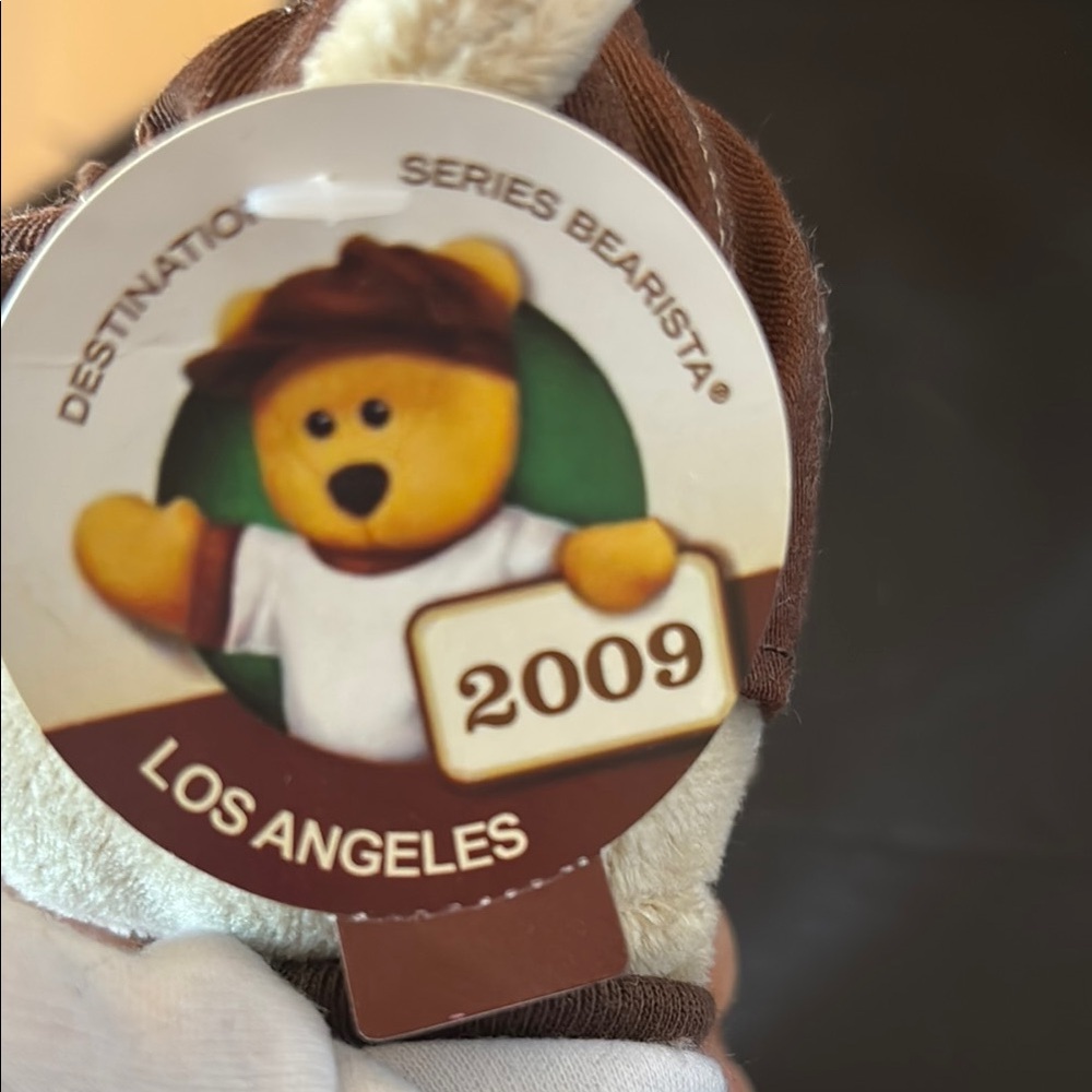 Starbucks Bearista Bear with Brown Hat Los Angeles - Picture 2 of 8